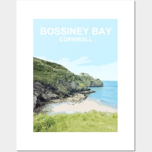 Bossiney Bay Cornwall. Tintagel. Cornish gift Travel location poster Posters and Art